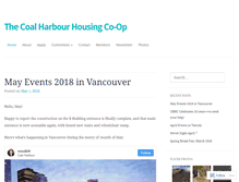Tablet Screenshot of coalharbourhousingcoop.com